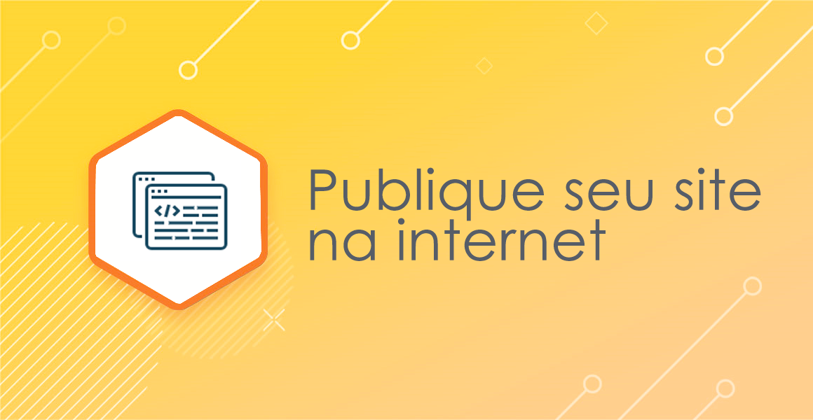 Publique seu site na internet